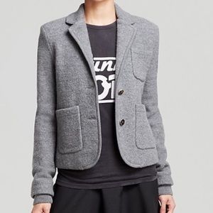 Marc by Marc Jacobs Skylar Merino Gray Wool Blazer
